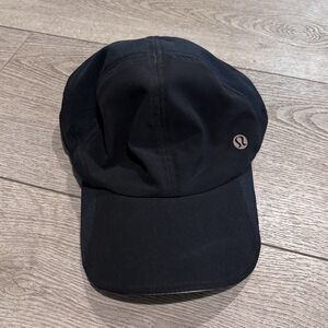 Lululemon Running Hat Black Adjustable One Size Sweat Activewear‎ Casual Workout